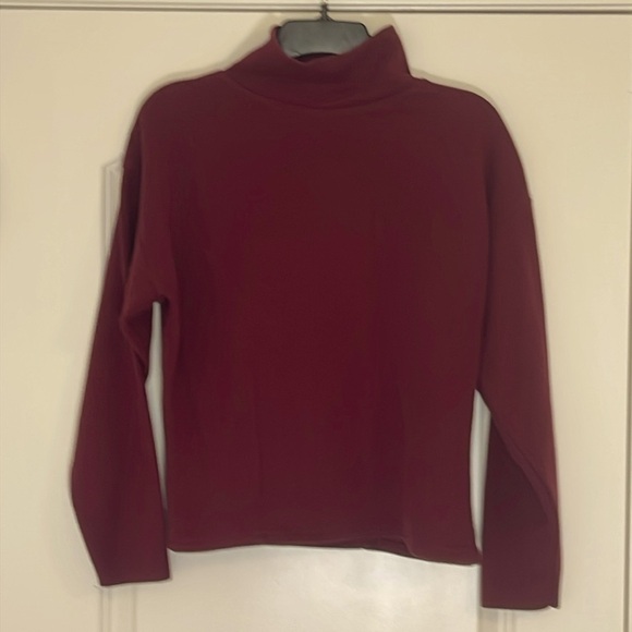 Express Sweaters - Express Tricot Maroon Turtleneck Long Sleeve Sweater Size M